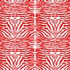Zebra Spine Print Fabric Animal Stripes Cotton Furnishing Curtain Upholstery Home Decor Material - 55"/140cm Wide - Red & White - Image 8