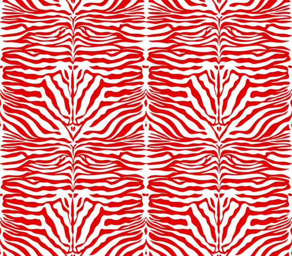 Zebra Spine Print Fabric Animal Stripes Cotton Furnishing Curtain Upholstery Home Decor Material - 55"/140cm Wide - Red & White - Image 8
