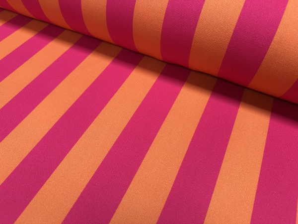 Pink & Orange Stripes Digital Print Fabric Furnishing Home Decor Joy Curtain Upholstery Cushion Dressmaking Material 55" or 140cm Wide - Image 8