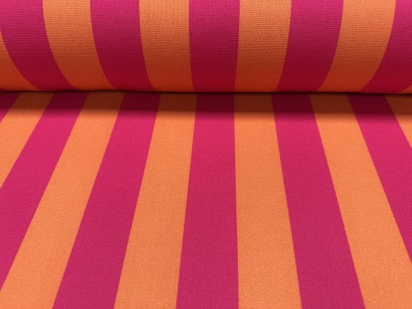 Pink & Orange Stripes Digital Print Fabric Furnishing Home Decor Joy Curtain Upholstery Cushion Dressmaking Material 55" or 140cm Wide - Image 7