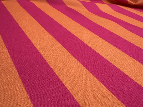 Pink & Orange Stripes Digital Print Fabric Furnishing Home Decor Joy Curtain Upholstery Cushion Dressmaking Material 55" or 140cm Wide